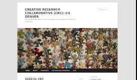 
							         CREATIVE RESEARCH COLLABORATIVE (CRC): CU DENVER | AN ...								  
							    