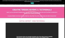 
							         Creative Tenders Reviews | Tender support also through creative growth								  
							    