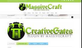 
							         CreativeGates - MassiveCraft								  
							    