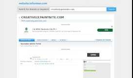 
							         creatively.paintnite.com at WI. PaintNite Admin Portal - Website Informer								  
							    