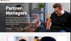 
							         Creators | Partner Managers | YouTube								  
							    