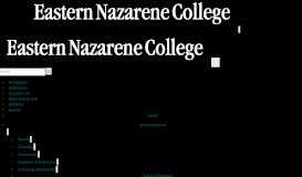 
							         Credential Setup and Portal Access - Eastern Nazarene College								  
							    