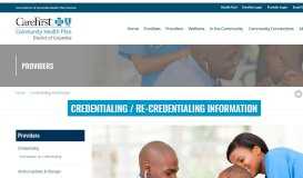 
							         Credentialing Information - Trusted Health Plan								  
							    