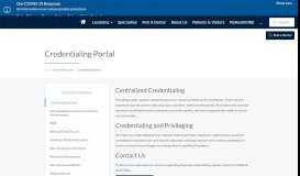 
							         Credentialing Portal | Medical City Arlington								  
							    