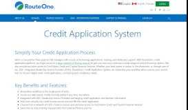 
							         Credit Application System | RouteOne								  
							    