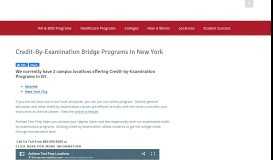 
							         Credit-by-Examination Bridge Programs In New ... - Achieve Test Prep								  
							    