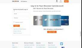 
							         Credit Card Login | Discover Card								  
							    