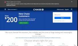 
							         Credit Card, Mortgage, Banking, Auto | Chase Online | Chase ...								  
							    