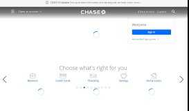 
							         Credit Card, Mortgage, Banking, Auto | Chase Online | Chase.com								  
							    