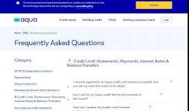 
							         Credit Card Payments and Statements FAQs | Aqua								  
							    