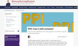 
							         Credit card protection: reclaim PPI for free - MoneySavingExp								  
							    