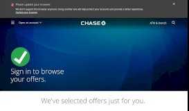 
							         Credit Cards - Chase Bank								  
							    