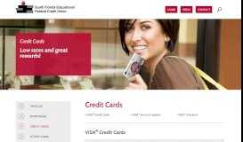 
							         Credit Cards | South Florida Educational Federal Credit Union								  
							    