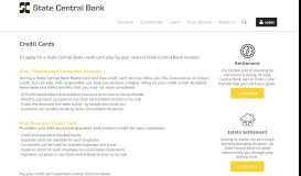 
							         Credit Cards › State Central Bank								  
							    