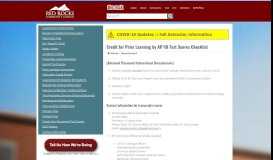 
							         Credit for Prior Learning by AP/IB Test Scores Checklist | Red Rocks ...								  
							    