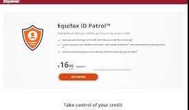 
							         Credit Monitoring & Identity Theft Protection | Equifax								  
							    