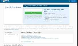 
							         Credit One Bank | Pay Your Bill Online | doxo.com								  
							    
