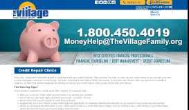
							         Credit Repair Clinics | The Village Family Service Center								  
							    
