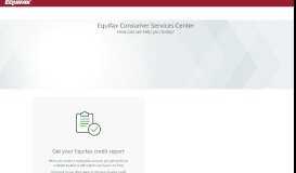 
							         Credit Report Services | Equifax®								  
							    