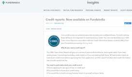 
							         Credit reports: Now available on FundsIndiaInsights								  
							    
