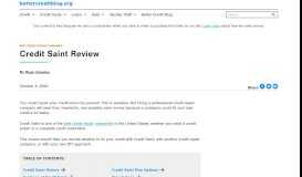 
							         Credit Saint Review | Credit Repair Pricing, Features & More								  
							    