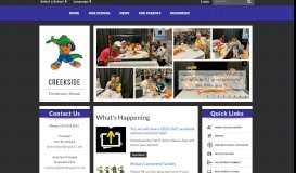 
							         Creekside Elementary School: Home								  
							    