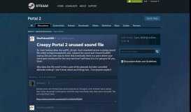 
							         Creepy Portal 2 unused sound file :: Portal 2 General Discussions								  
							    