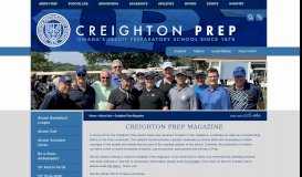 
							         Creighton Prep Magazine - Creighton Prep								  
							    
