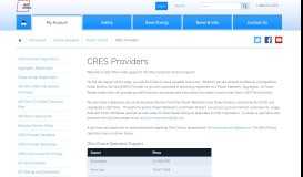 
							         CRES Providers - AEP Ohio								  
							    