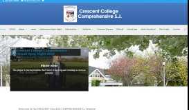 
							         Crescent College Comprehensive SJ | Ad Majorem Dei Gloriam								  
							    
