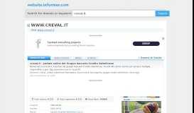 
							         creval.it at WI. creval.it - portale online del Gruppo bancario Credito ...								  
							    