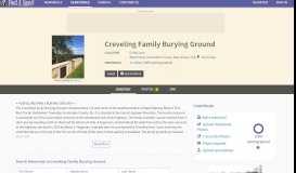 
							         Creveling Family Burying Ground in West Portal, New Jersey - Find A ...								  
							    