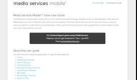 
							         Crew User Guide | Media Services Mobile								  
							    