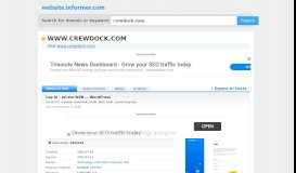 
							         crewdock.com at WI. Log In ‹ eCrew WEB — WordPress								  
							    
