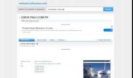 
							         Crew.piac.com.pk - Website Informer - Informer Technologies ...								  
							    