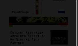 
							         Cricket Australia Appoints Accenture As Digital Tech Partner - B&T								  
							    