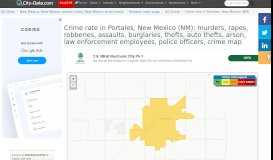 
							         Crime in Portales, New Mexico (NM): murders, rapes, robberies ...								  
							    