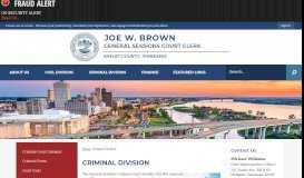 
							         Criminal Division | Shelby County Courts, TN - Official Website								  
							    