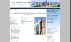 
							         Criminal | Home - Fifth Judicial District of Pennsylvania								  
							    