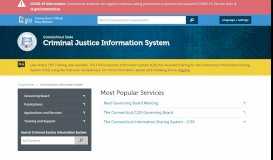 
							         Criminal Justice Information System - CT.gov								  
							    