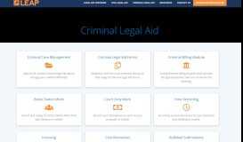
							         Criminal Legal Aid | LEAP Legal Software UK								  
							    
