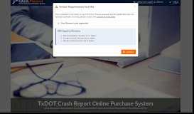 
							         CRIS Online Purchase System - TxDOT								  
							    