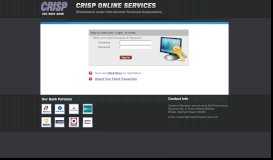 
							         CRISP Online Services								  
							    