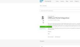 
							         CRM and Portal Integration - SAP Archive								  
							    
