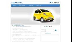 
							         CRM Application Portal - Tata Motors								  
							    
