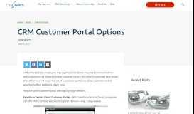 
							         CRM Customer Portal Choices - CRM Switch								  
							    