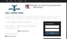 
							         CRM Review - Sales Simplicity Software - SellMoreNow								  
							    