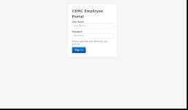
							         CRMC Employee Portal								  
							    