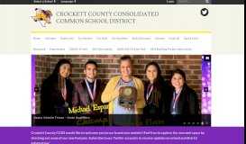 
							         Crockett County Consolidated Common School District: Home								  
							    