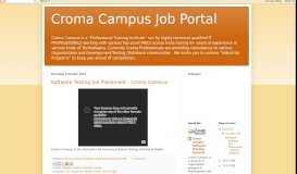 
							         Croma Campus Job Portal								  
							    